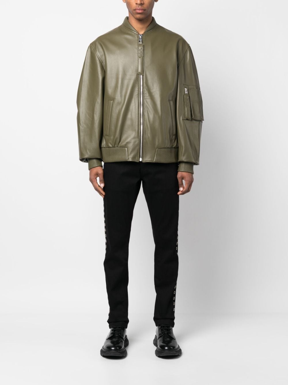 Savona leather bomber jacket - 3