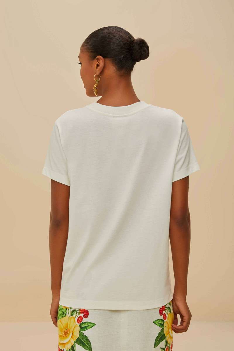 Off-White Corazón Tropical Organic Cotton T-Shirt 4