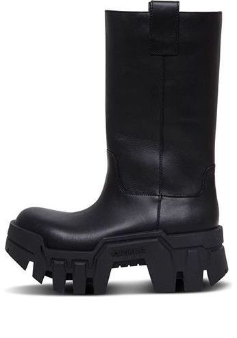 (WMNS) Balenciaga Bulldozer Boots 'Black Poluyurethane' 671555WBCQ01000 - 1