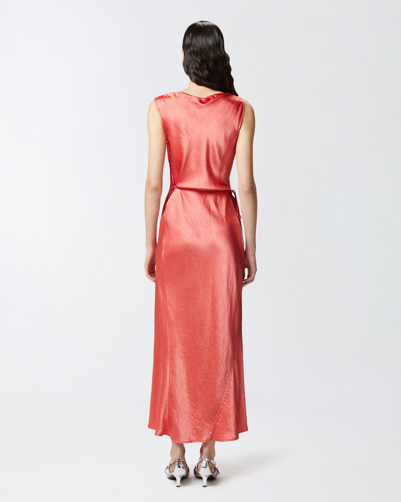 SATIN DRESS WITH SIDE TIE 4