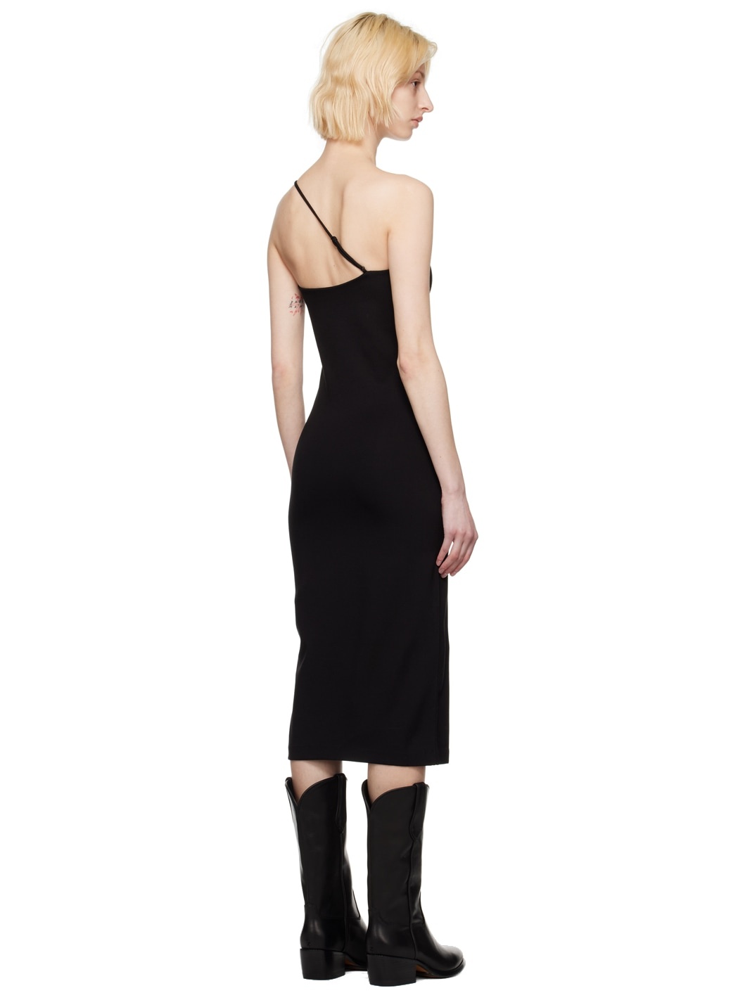 Black Irina Midi Dress - 3