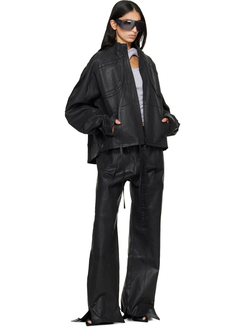 OTTOLINGER Black Glazed Baggy Jeans outlook