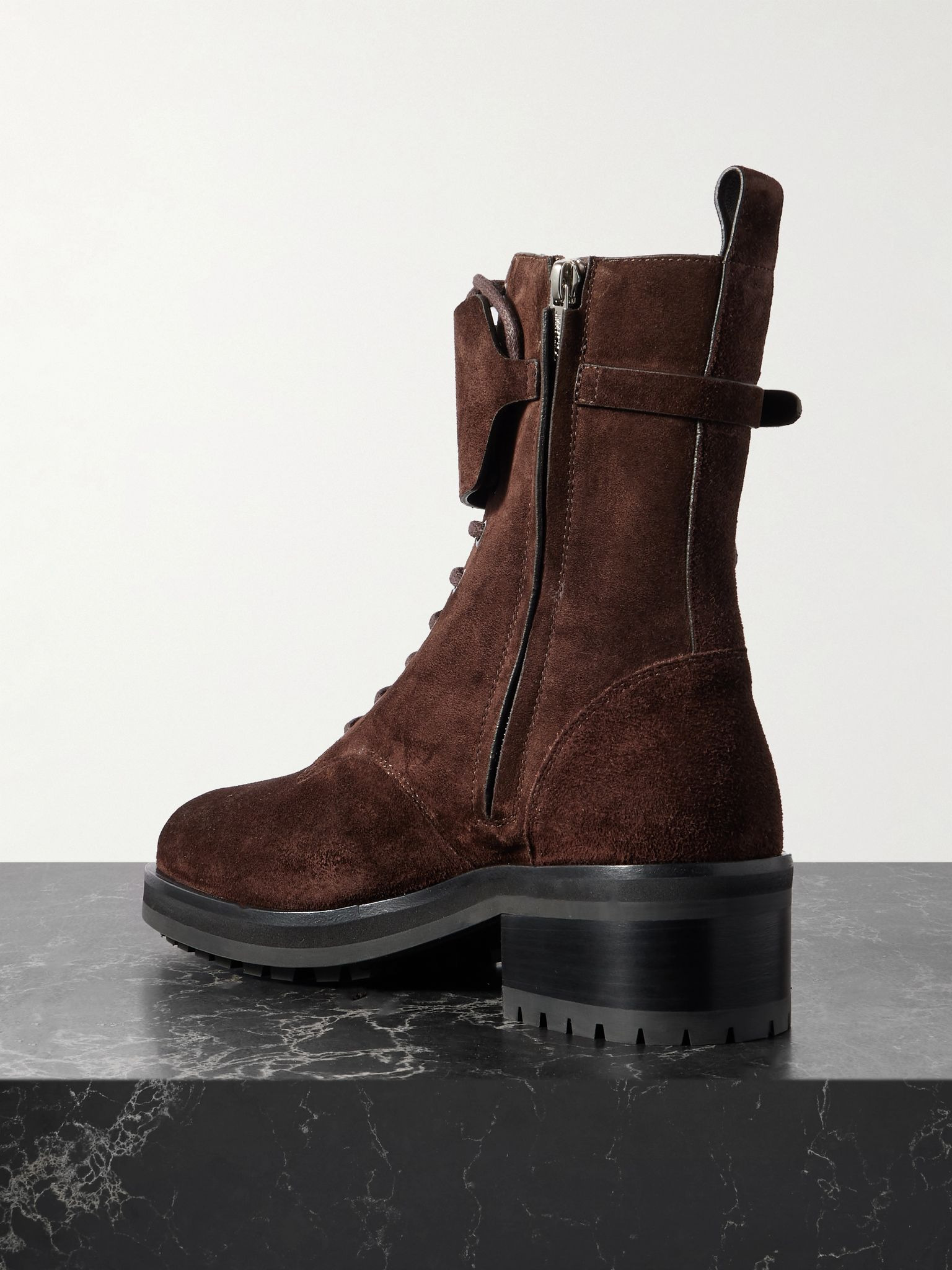 Rosabel 55 suede ankle boots Chocolate - 3