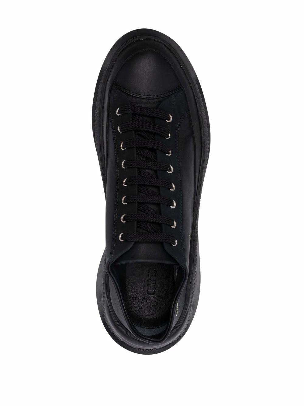 low-top lace-up trainers - 4