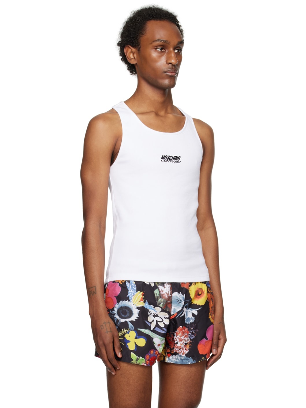 White Embroidery Tank Top - 2