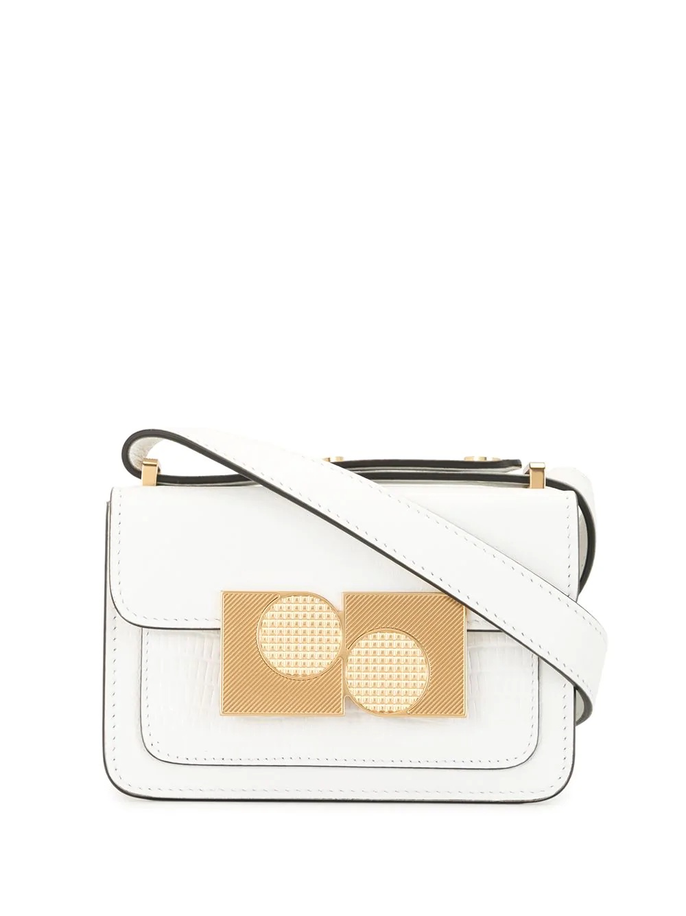 brass-embellished mini satchel - 1