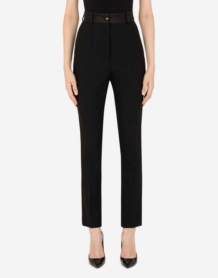 Woolen tuxedo pants - 1