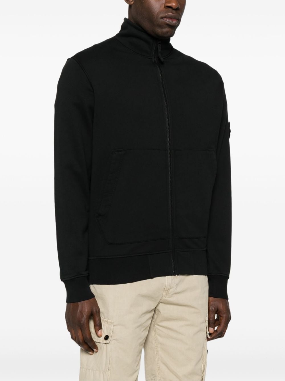 cotton jersey cardigan - 3