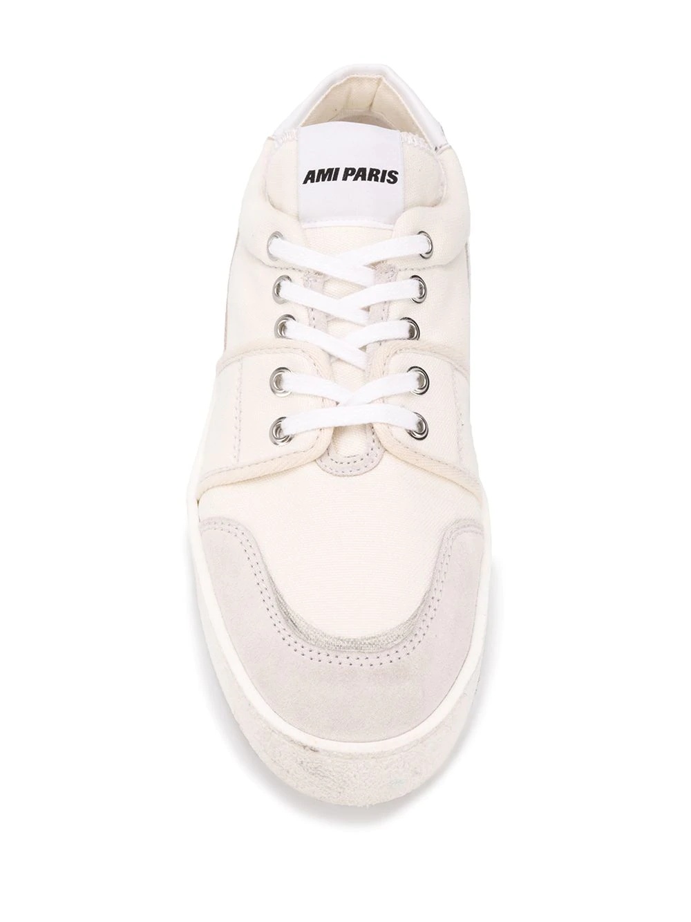 logo patch low-top sneakers - 4