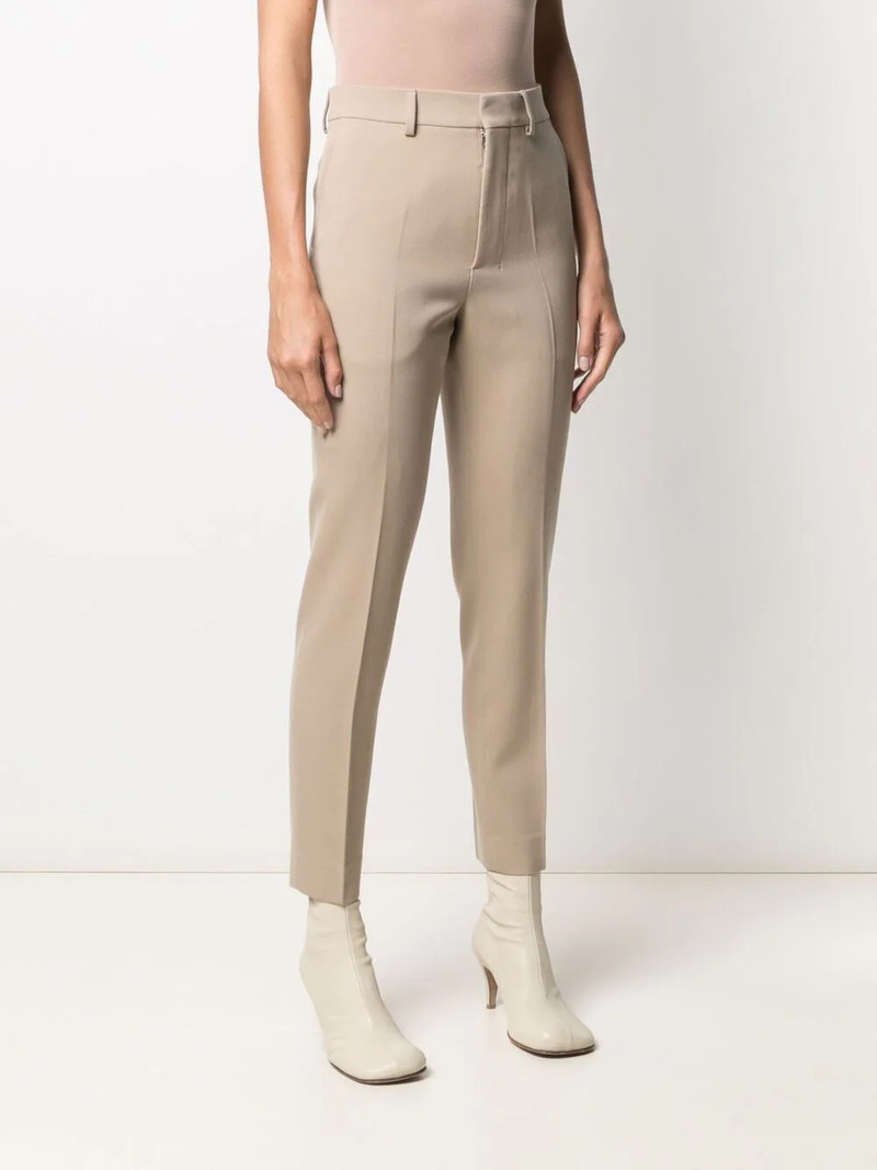 high-waisted slim-fit trousers 3