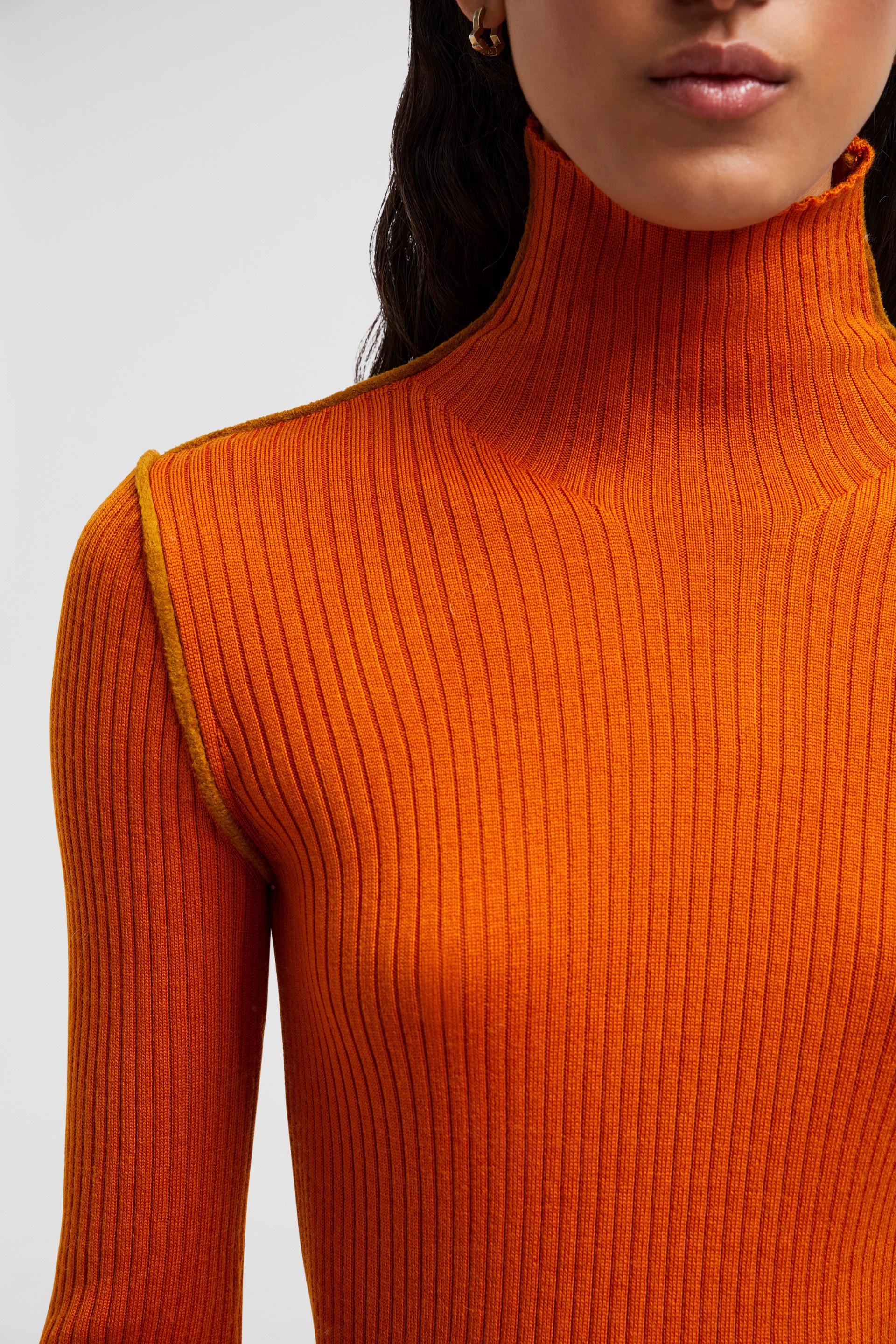 Wool & Cashmere Blend Turtleneck Sweater - 6