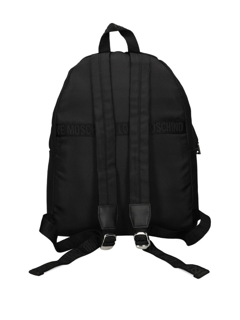 Moschino logo-plaque backpack outlook