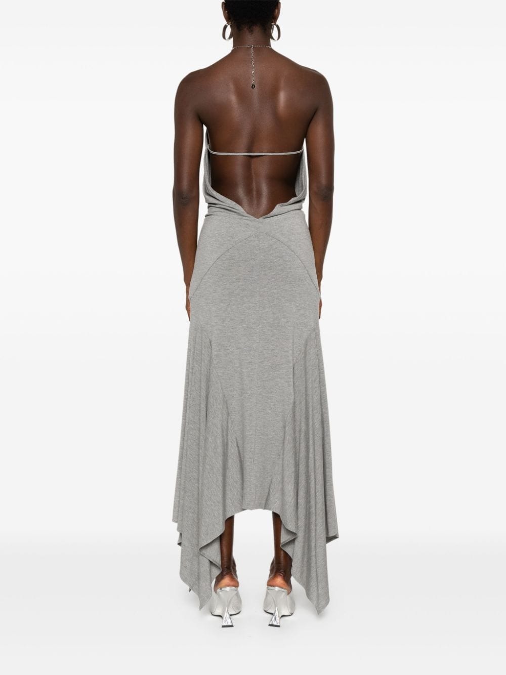 keyhole cut-out maxi dress - 4