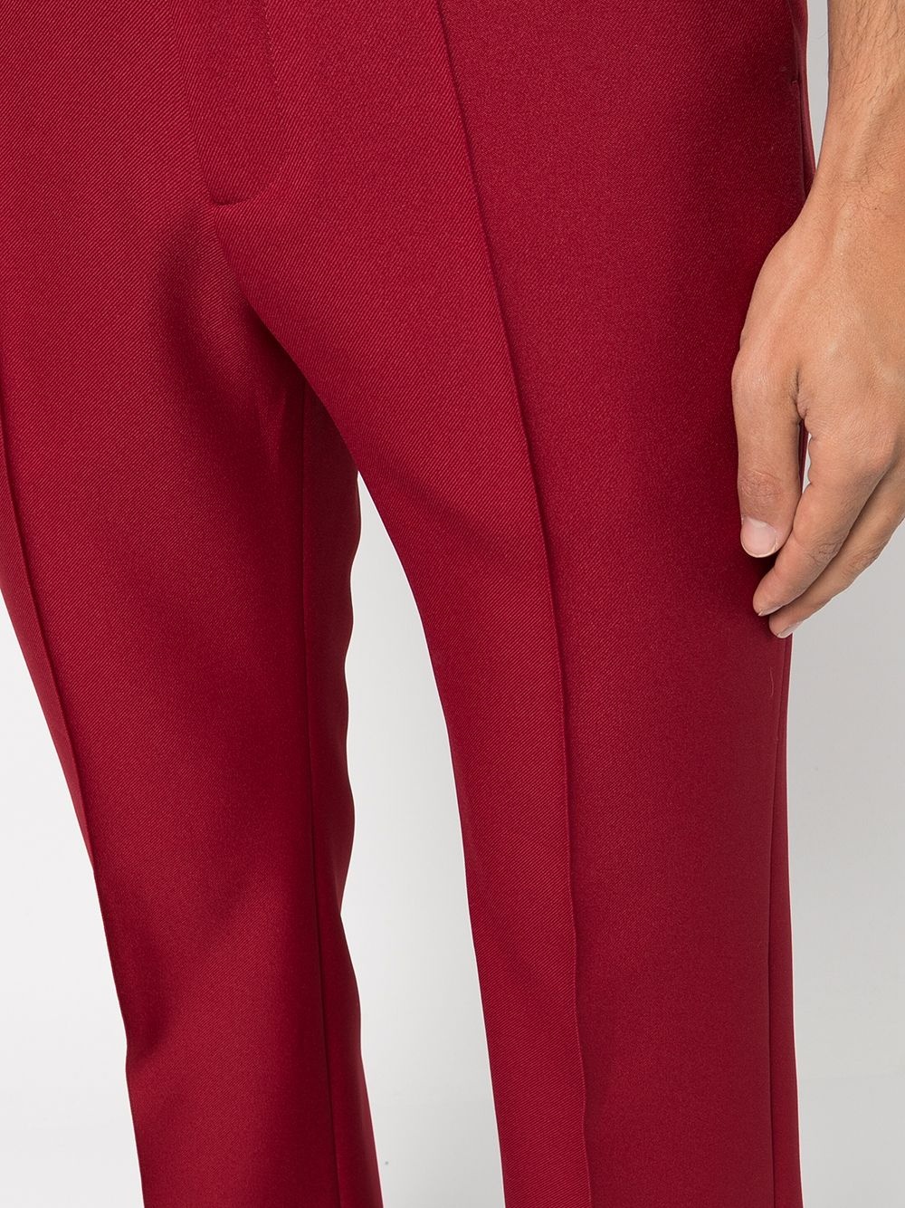 pressed-crease tailored trousers - 5