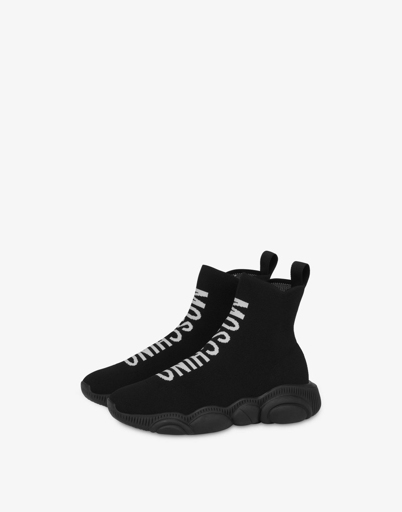 SLIP ON HIGH SNEAKERS WITH LOGO 1