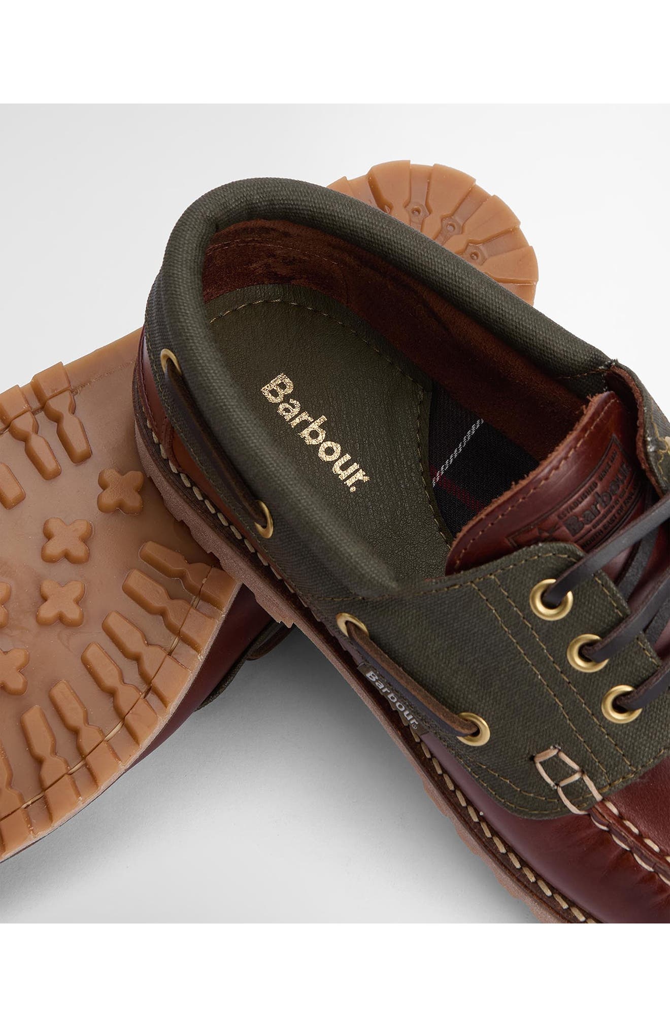Barbour Deck Boat Shoe in Mahogany at Nordstrom - 5