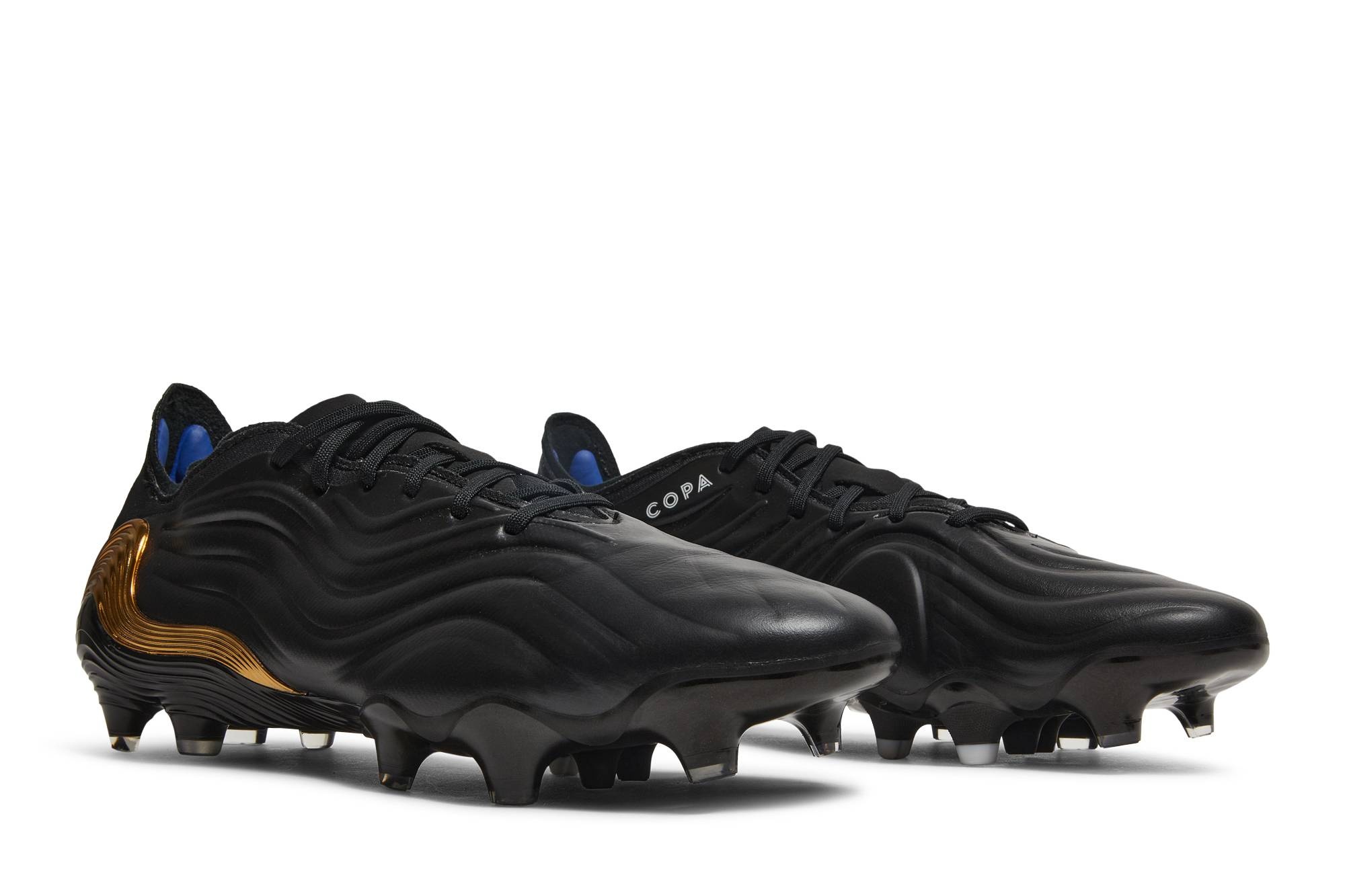 Adidas Copa Sense.1 FG \'Black Gold Metallic\' FW7921 Leather Soccer Cleats adidas Copa Sense .1 FG/AG Superlative - Core Black/Footwear  main image 3