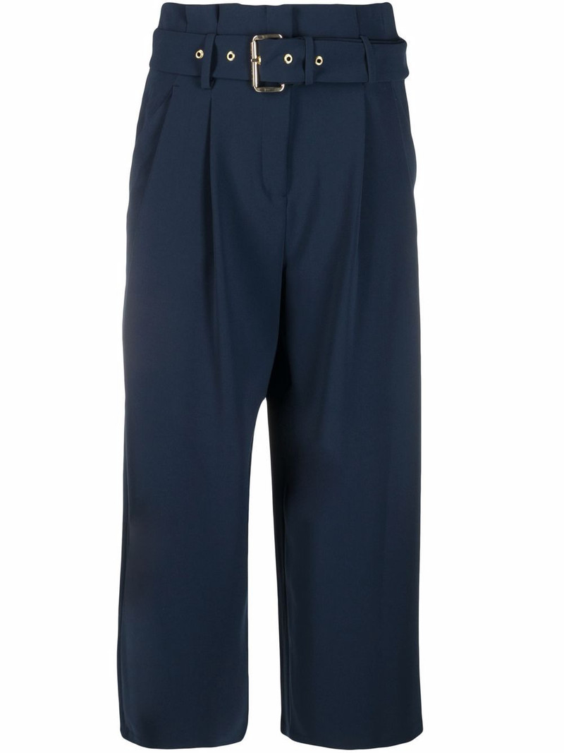 belted cropped trousers 1