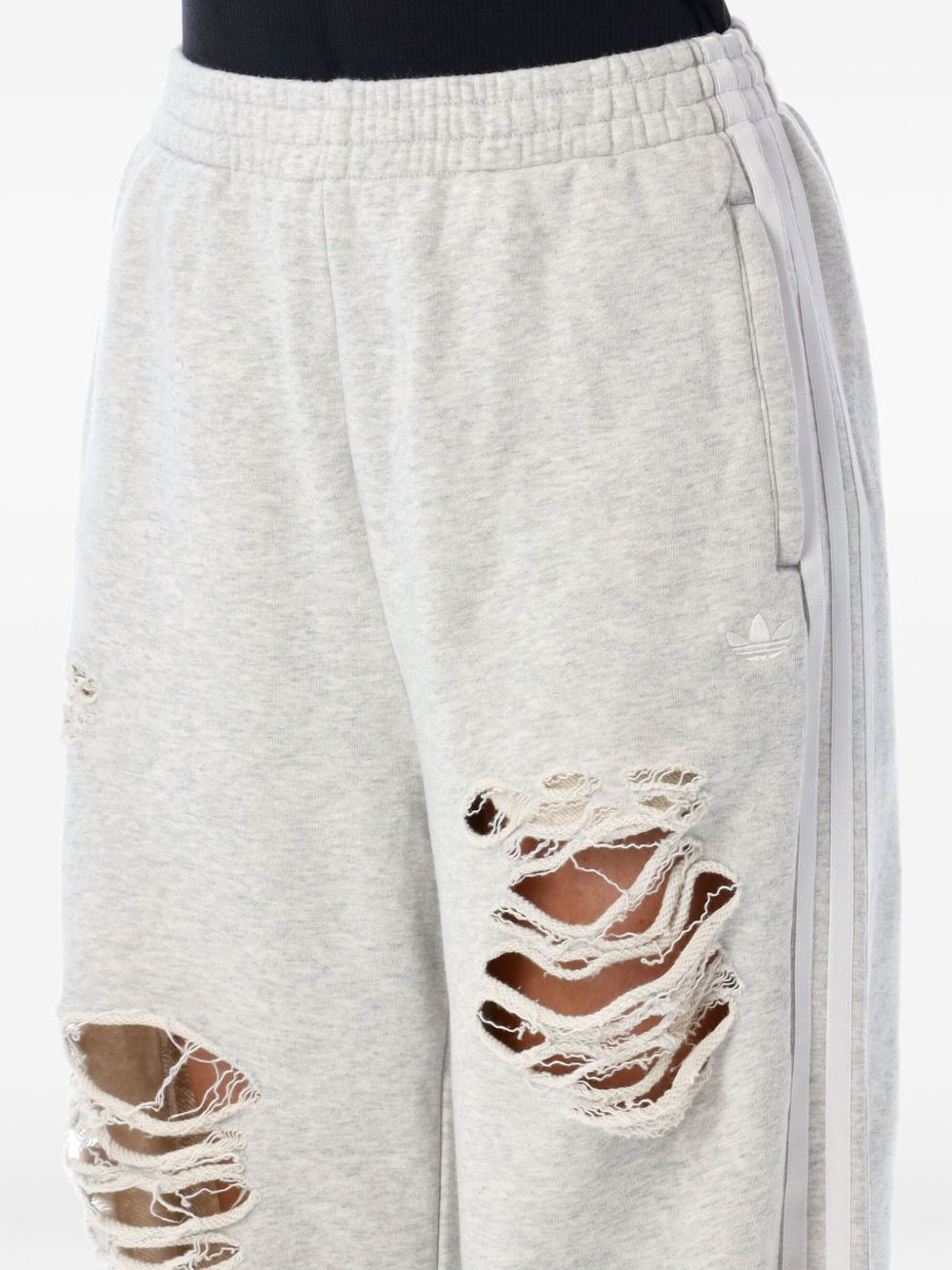 distressed-detail track pants - 3