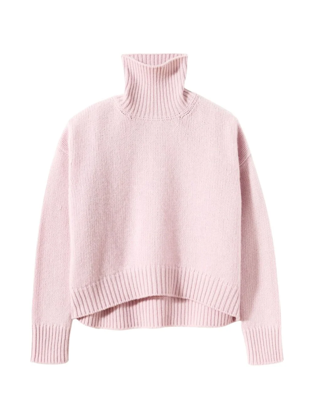roll-neck knitted sweater - 1