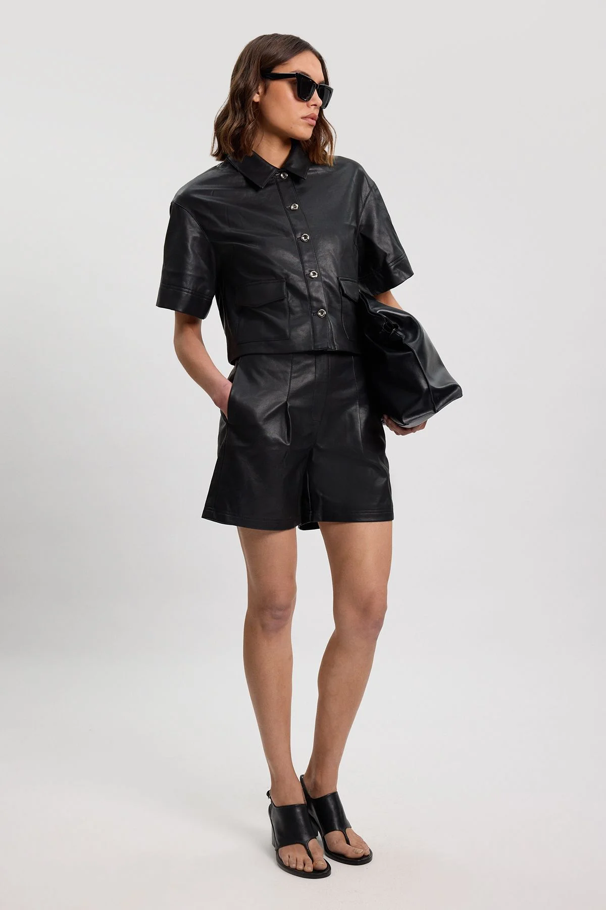 Faux Leather City Short - 1