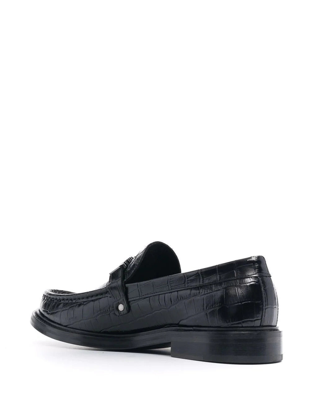 logo-plaque loafers - 3