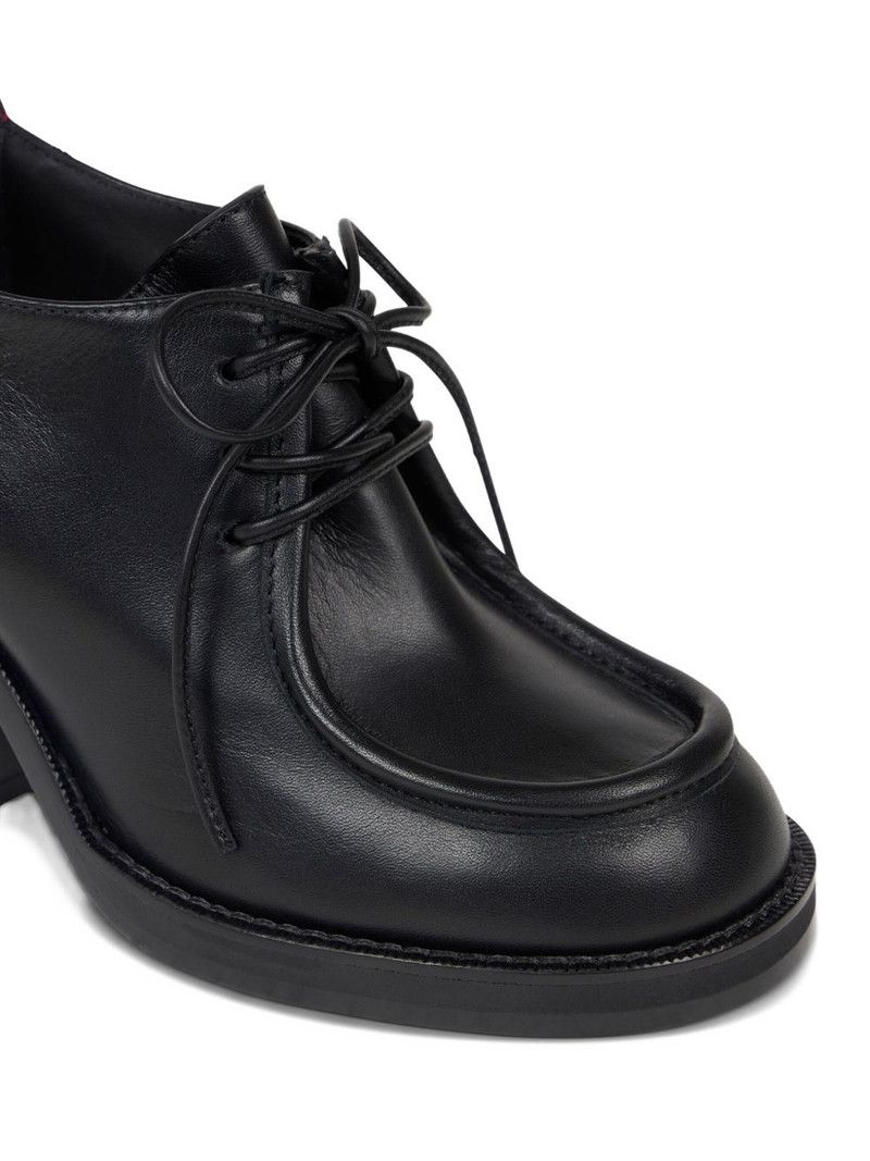75mm lace-up leather derby shoes 4