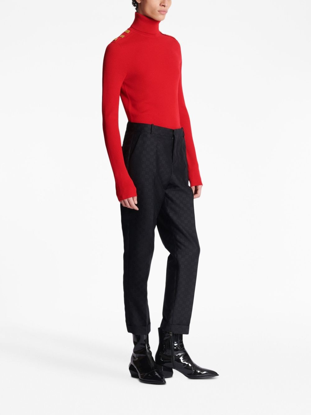 straight-leg tailored trousers - 3
