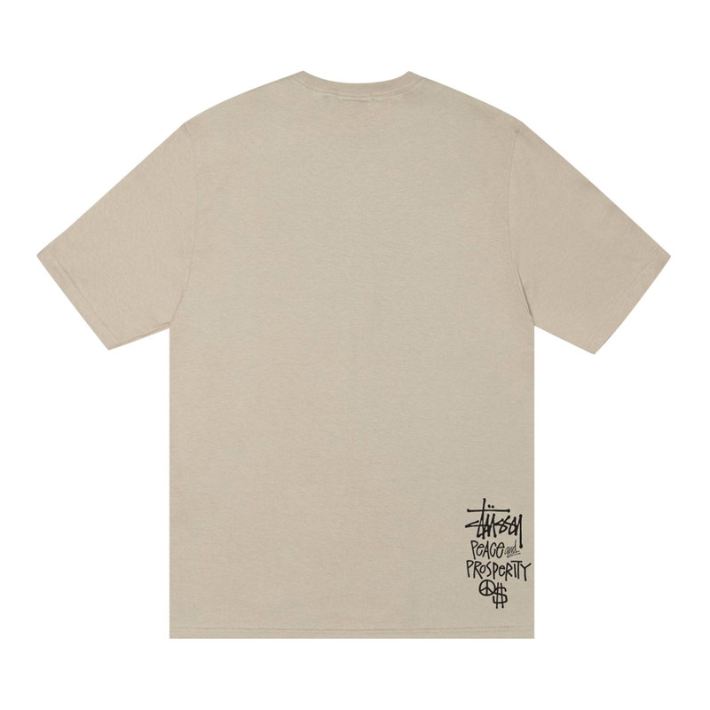 Stüssy Stussy Peace & Prosperity Tee 'Khaki' outlook