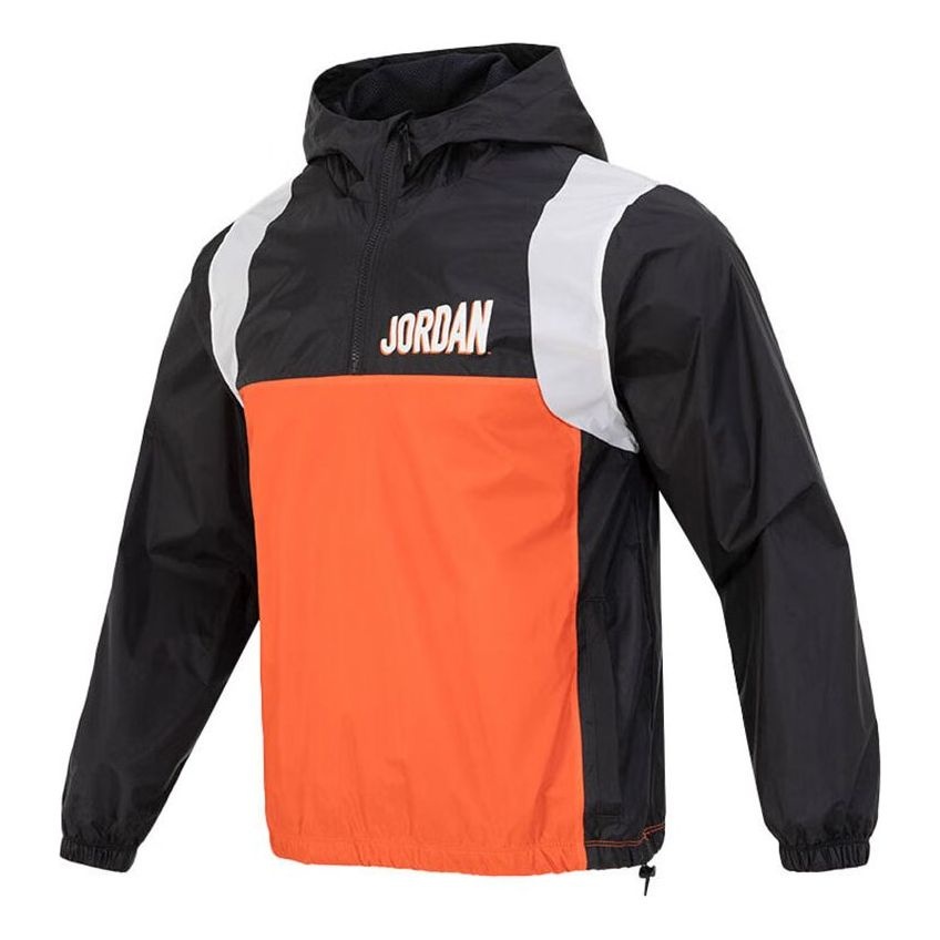Air Jordan Flight MVP Hooded Pullover Jacket 'Black Orange' DV7601-010 - 1