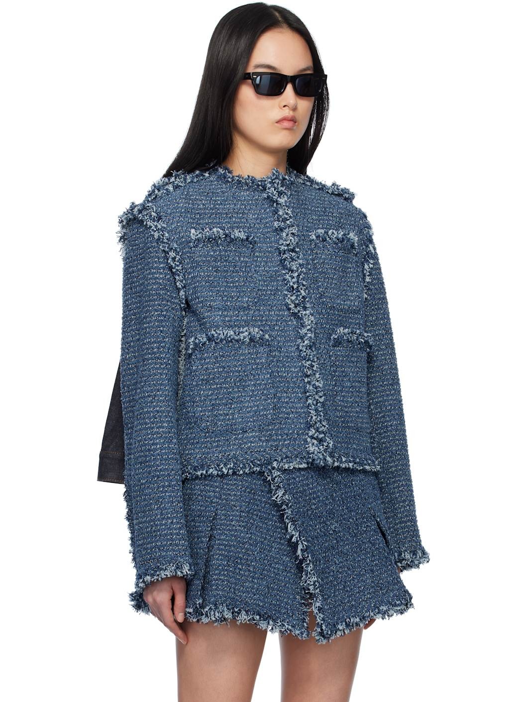 Blue Punching Denim Jacket - 2