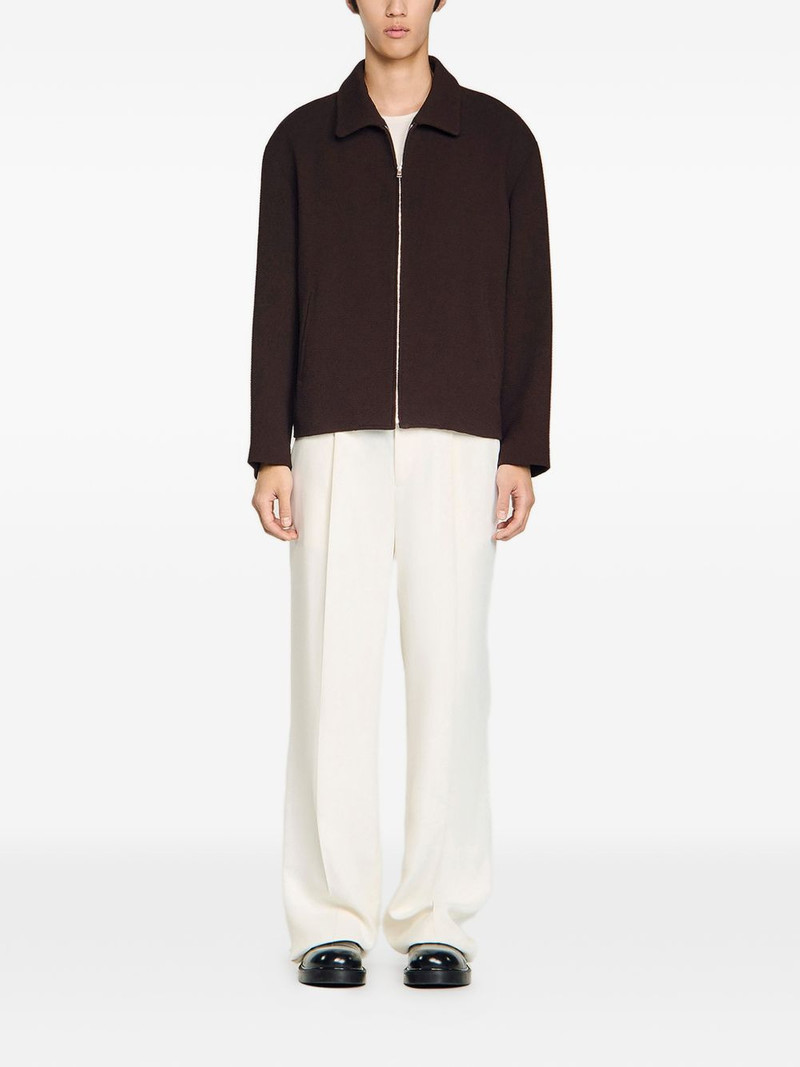 Sandro embossed zip jacket outlook