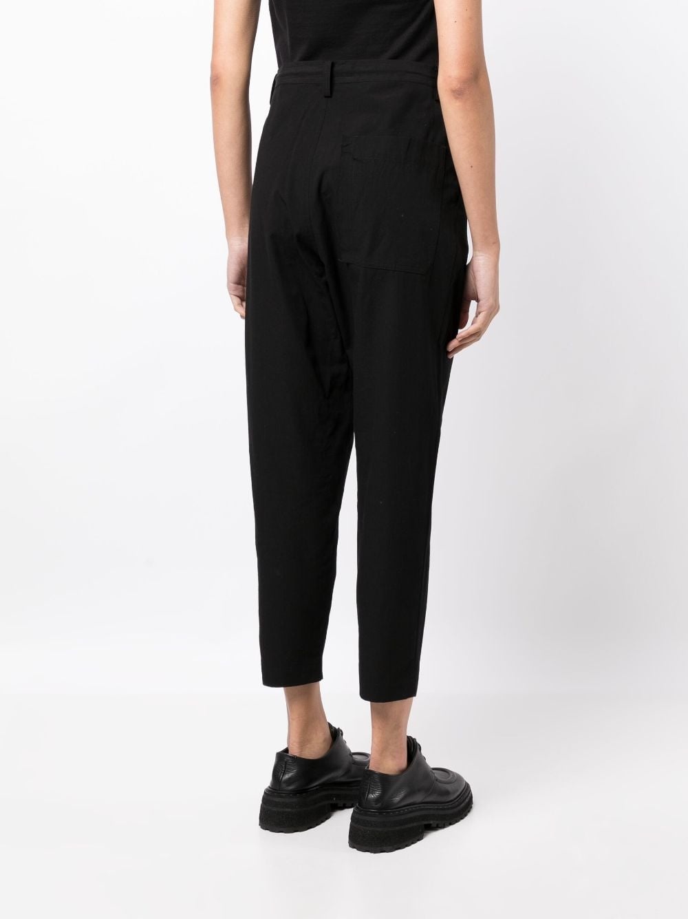 high-waisted cropped trousers - 4