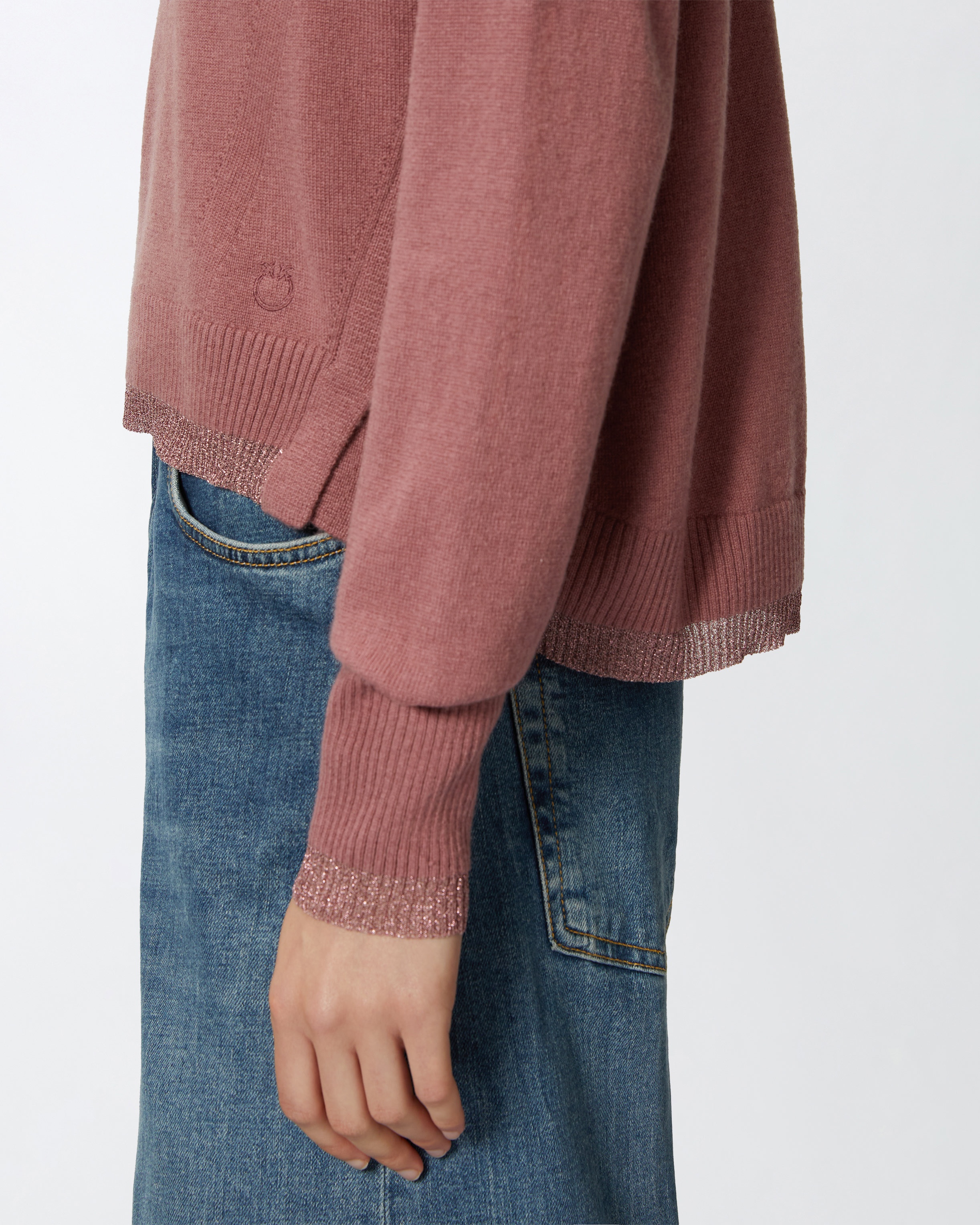 KNIT CASHMERE-BLEND PULLOVER WITH LUREX - 5