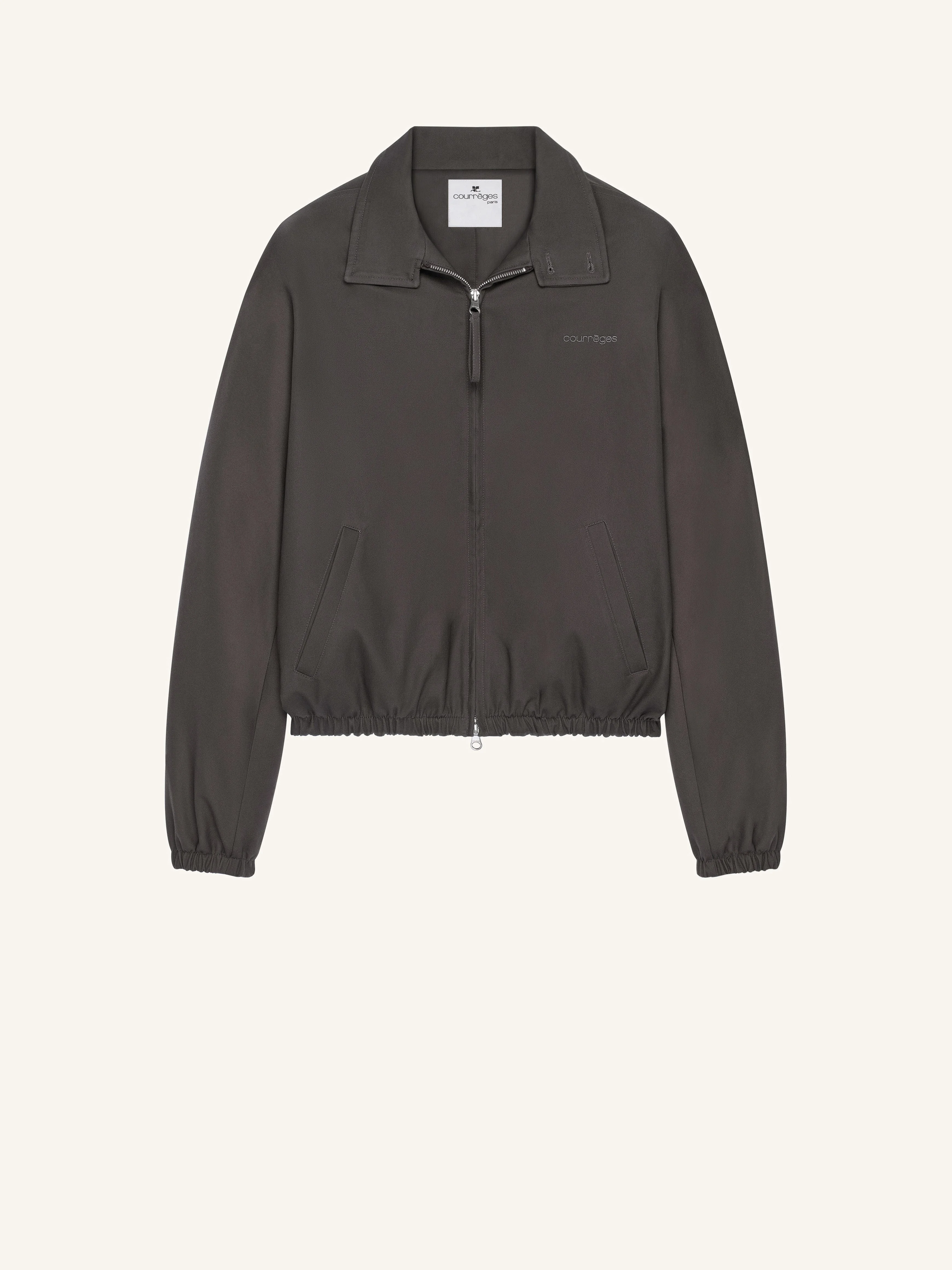 COTTON ZIPPED BOMBER JACKET - 1