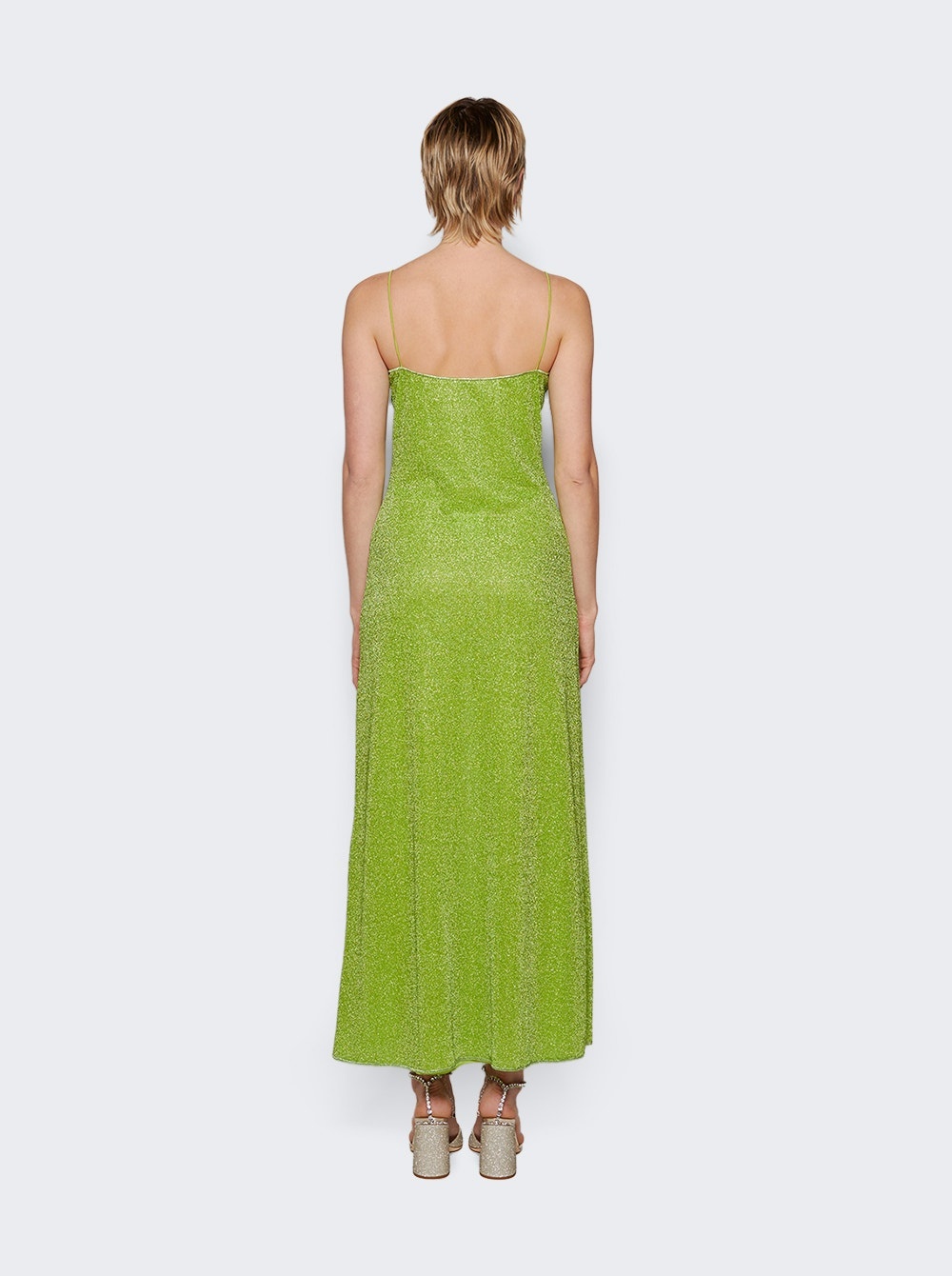 Button Up Dress Lime - 5