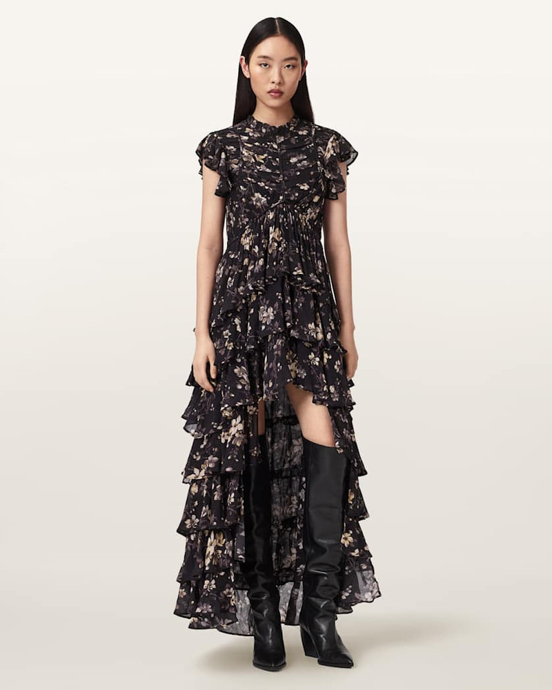 SHAELA FLORAL FRILL MAXI DRESS 4