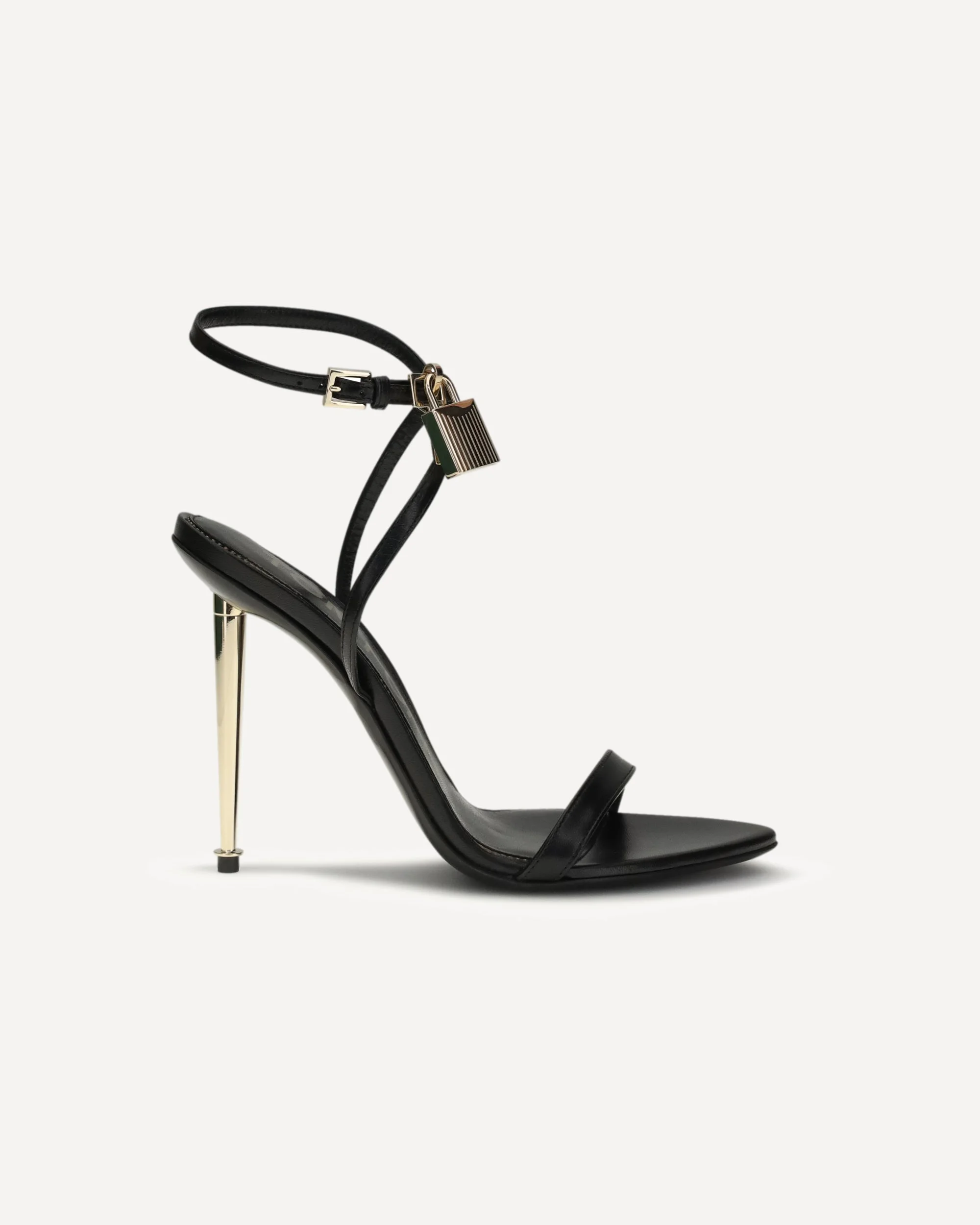 Padlock Pointy Naked heeled Sandals - 1