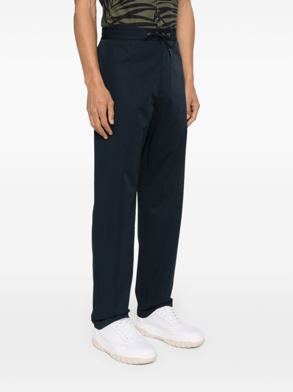 logo-appliquÃ© gabardine track pants - 3