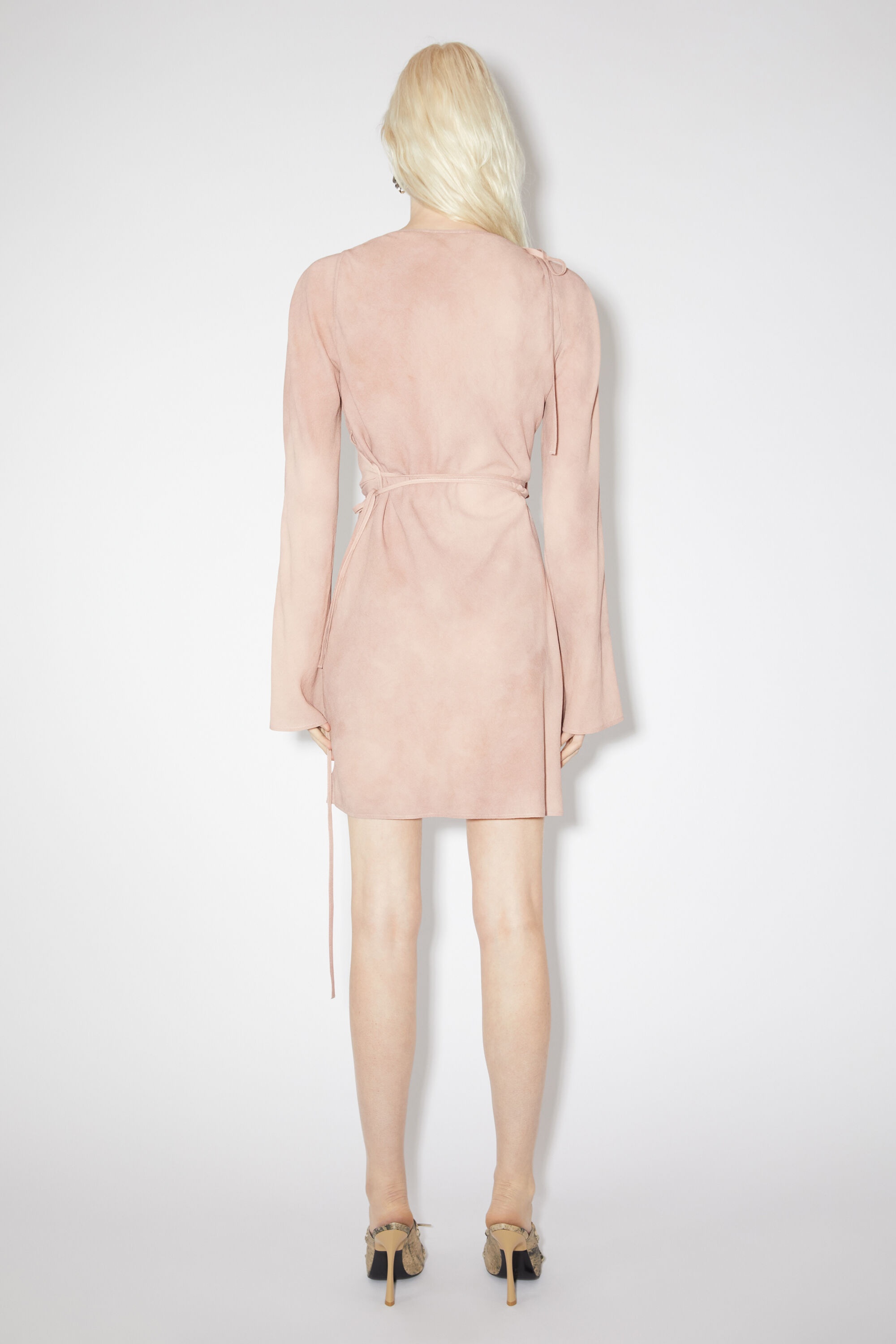 Wrap tunic dress - Mauve pink - 3