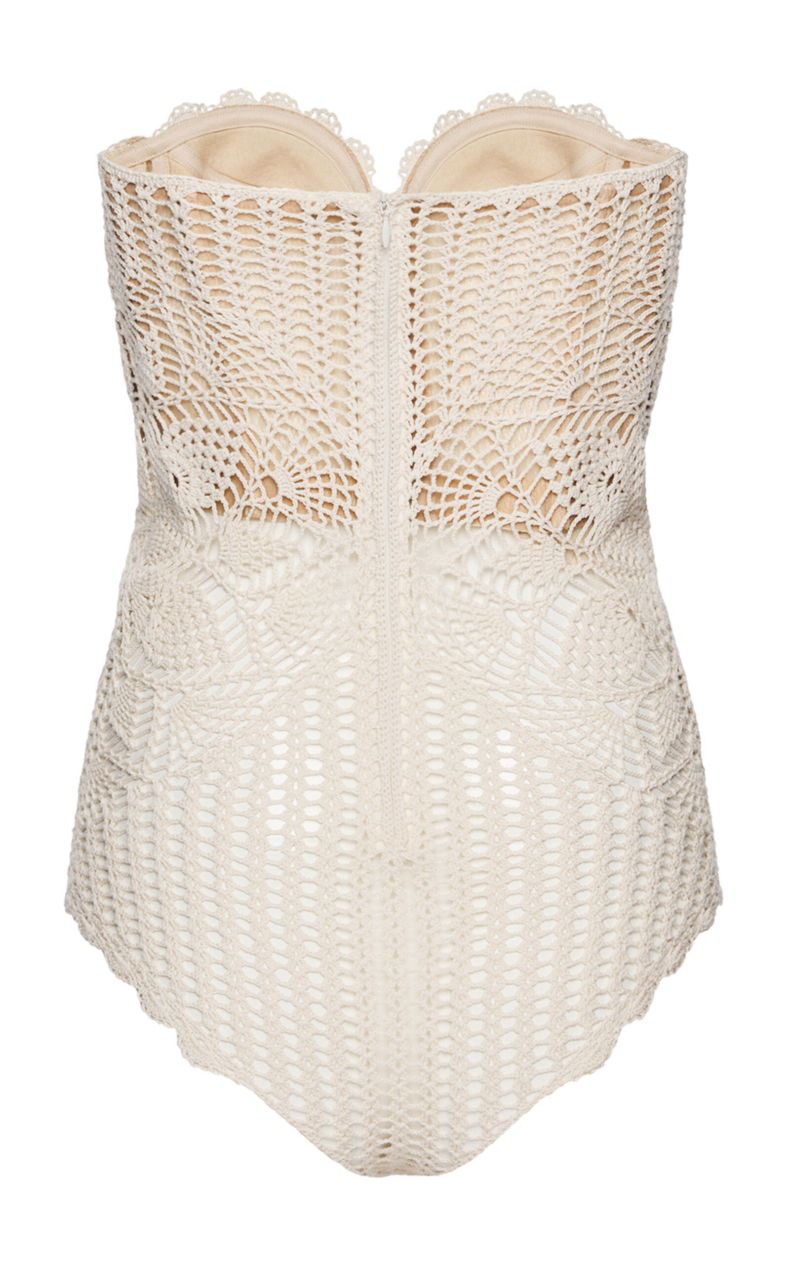 Cotton Crochet Bodysuit ivory - 5