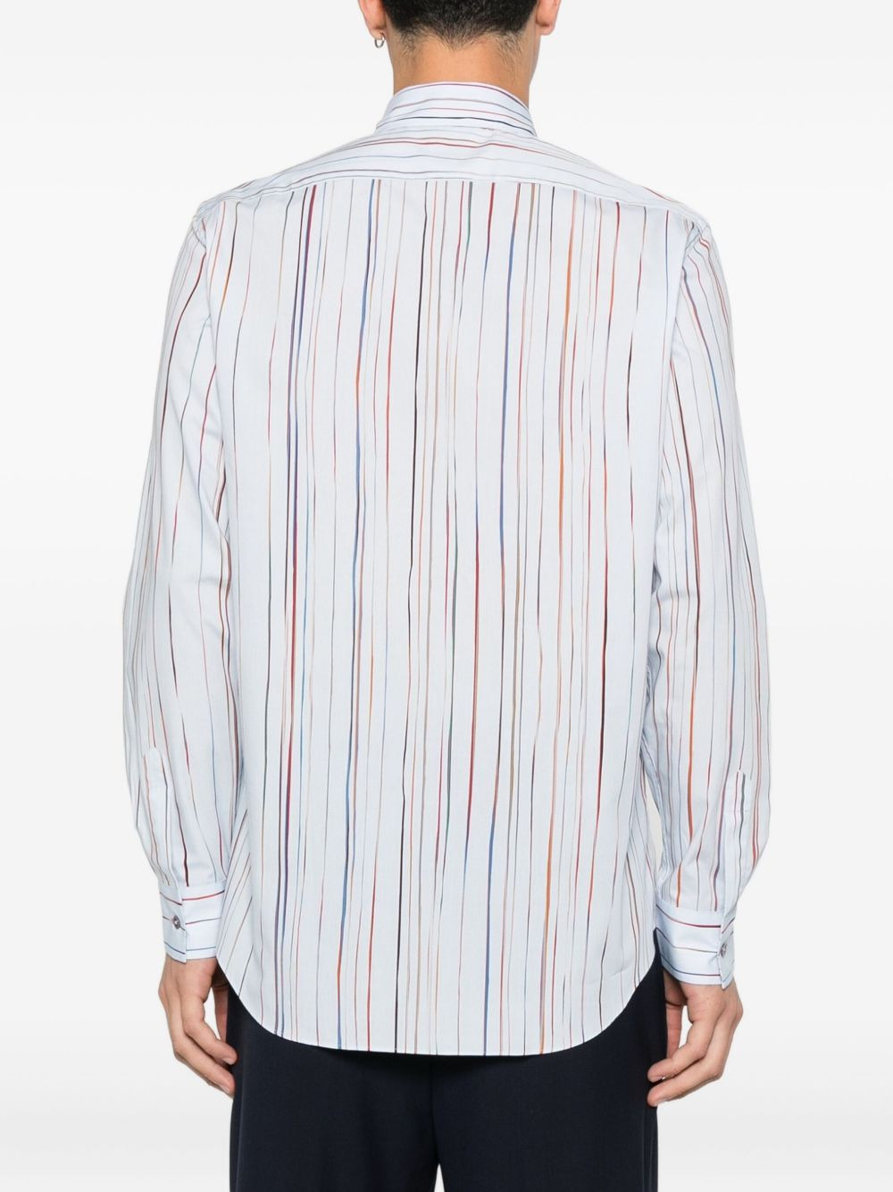 stripe-print shirt - 4