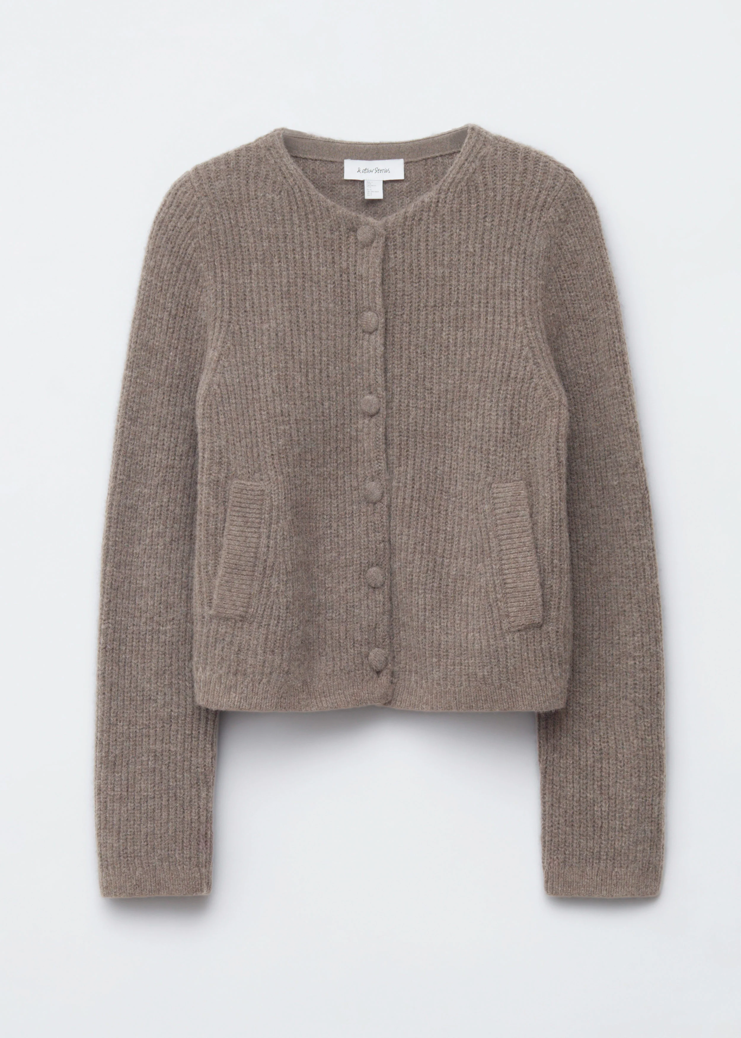 Rib-Knit Cardigan - 1