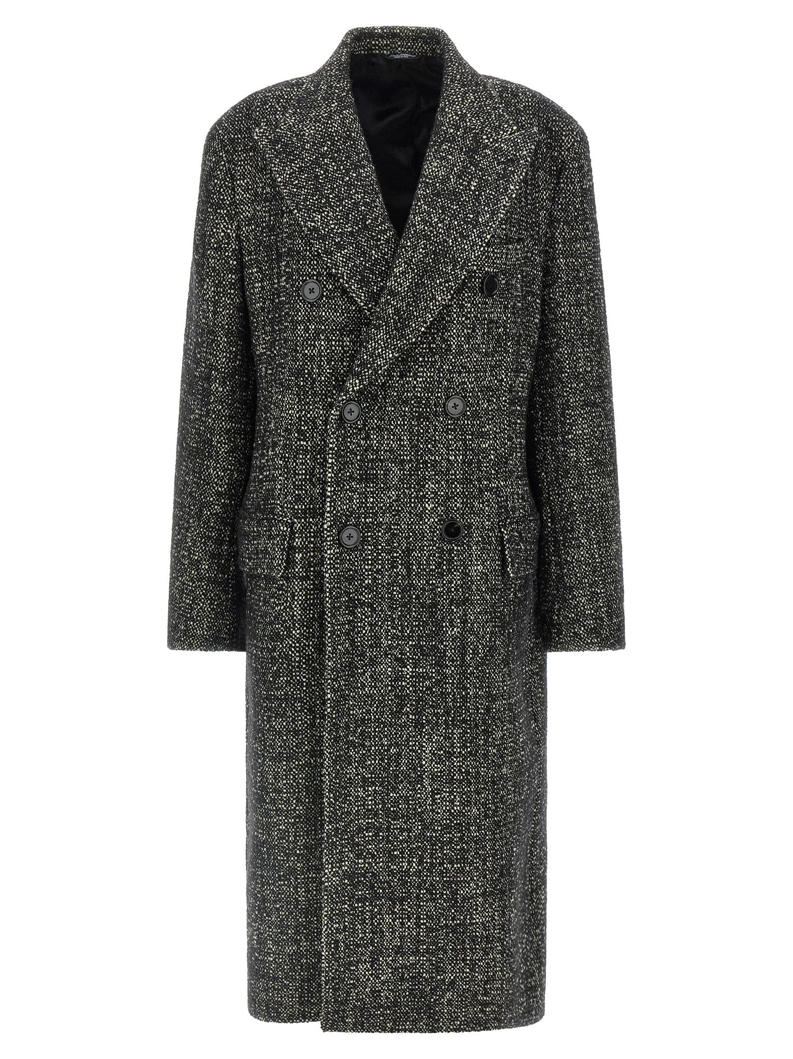 Dolce & Gabbana Men Bouclé Wool Coat - 1