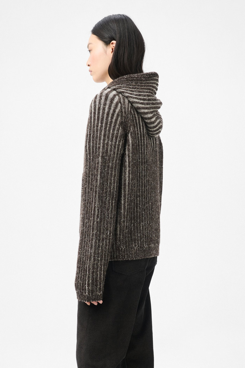 Level Hood Vanise Brown Stripe Isels Wool 6