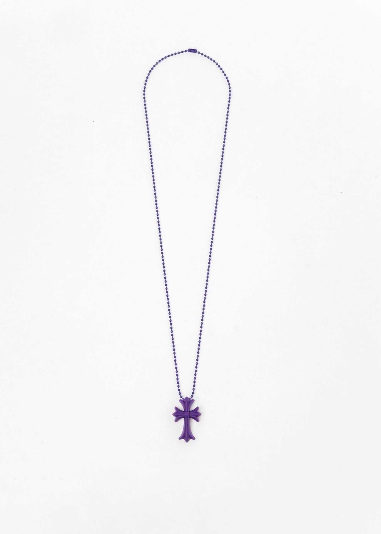 Purple Resin Cross Necklace - 2