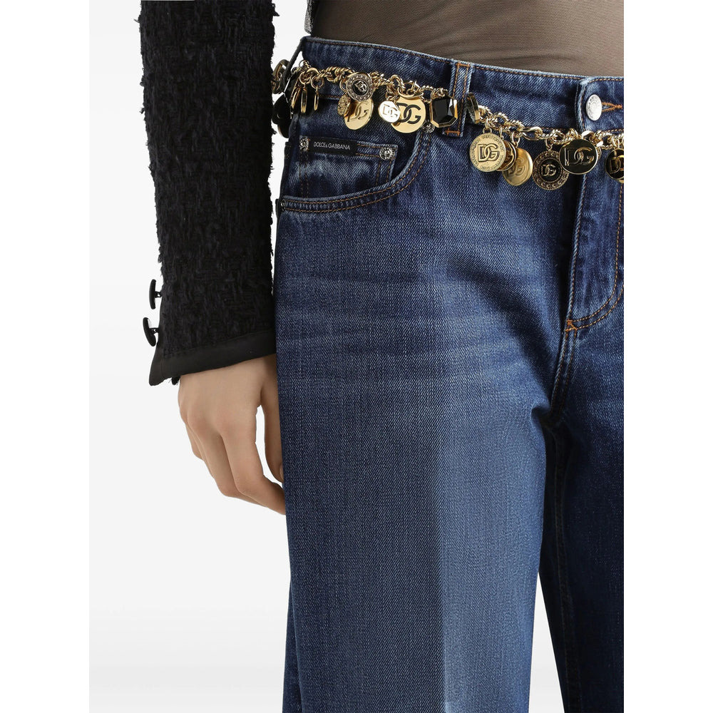 Dolce & Gabbana Blue Denim - Straight-Leg Jeans Women - 4