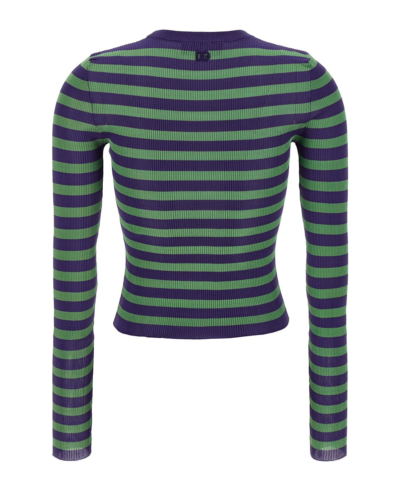 Striped Viscose Sweater - 2