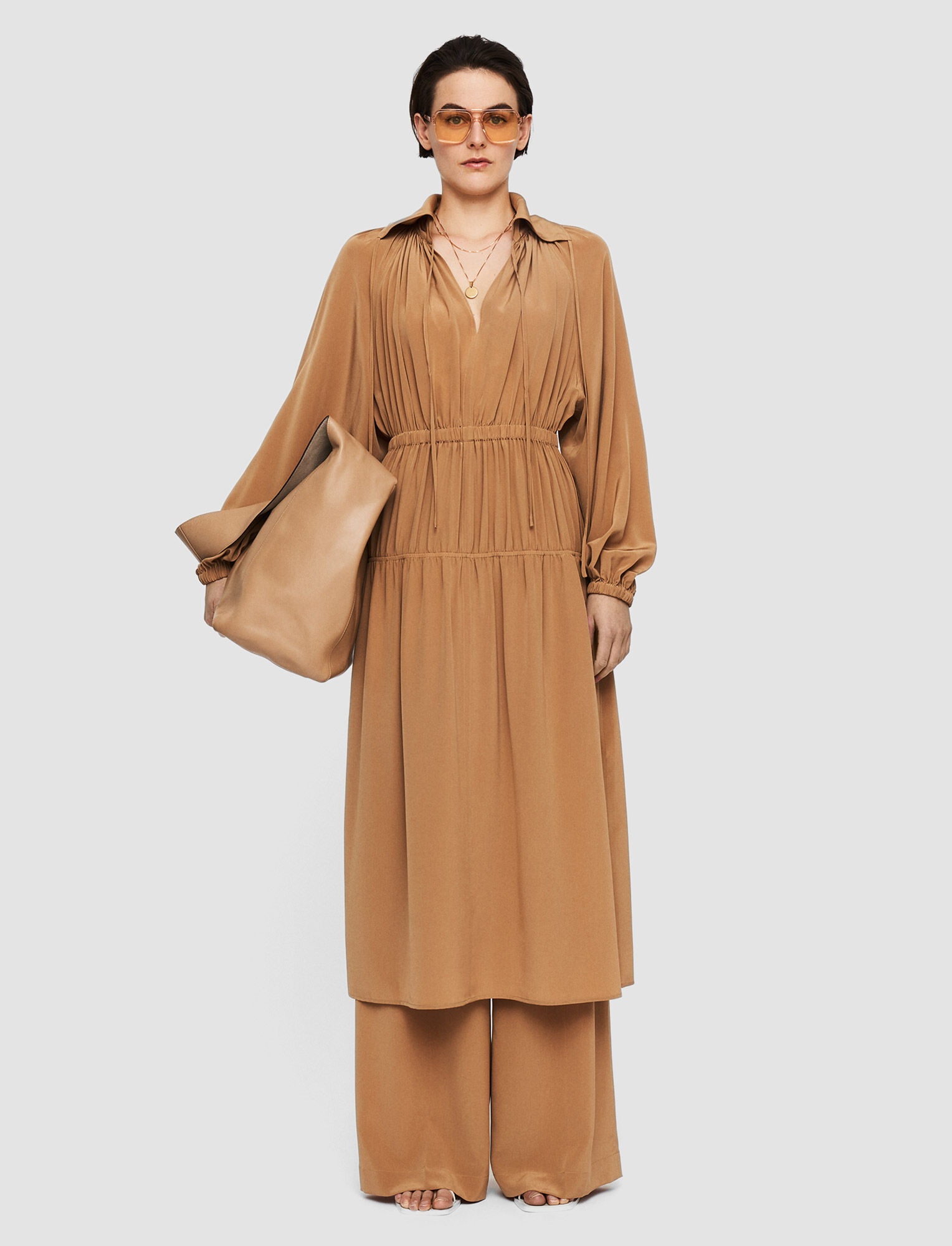 Silk Crepe de Soie Dryden Dress - 2