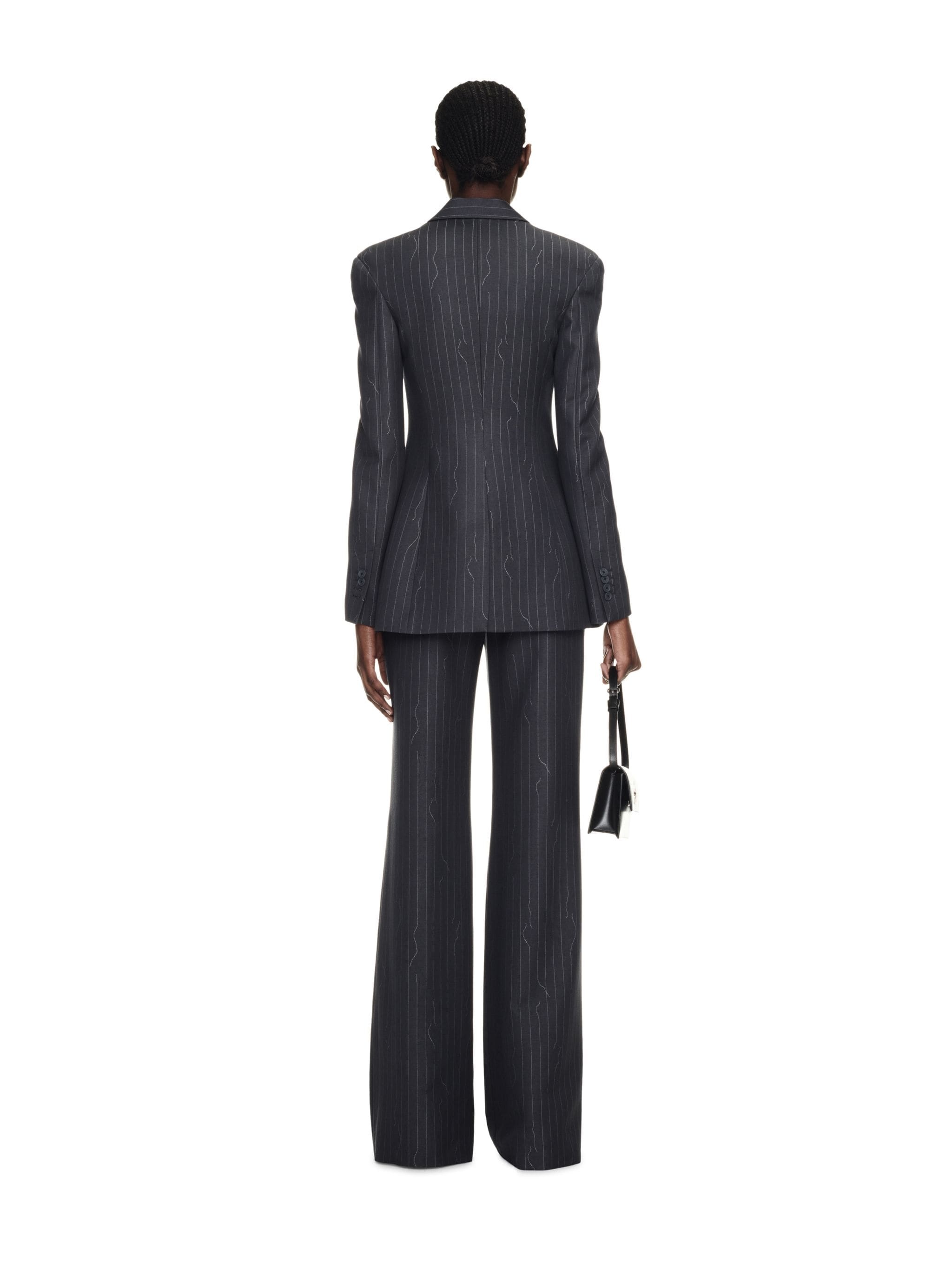 Pinstripe Wide Pant - 4